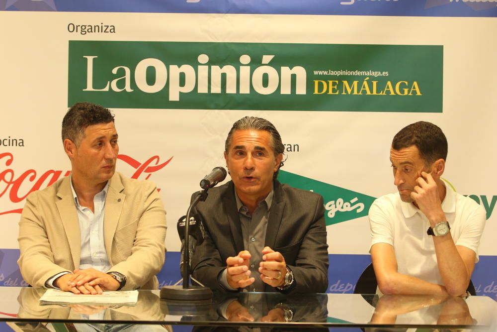 Sergio Scariolo, Teo Bravo y Enrique Agüera participan en el interesante coloquio organizado por La Opinión de Málaga