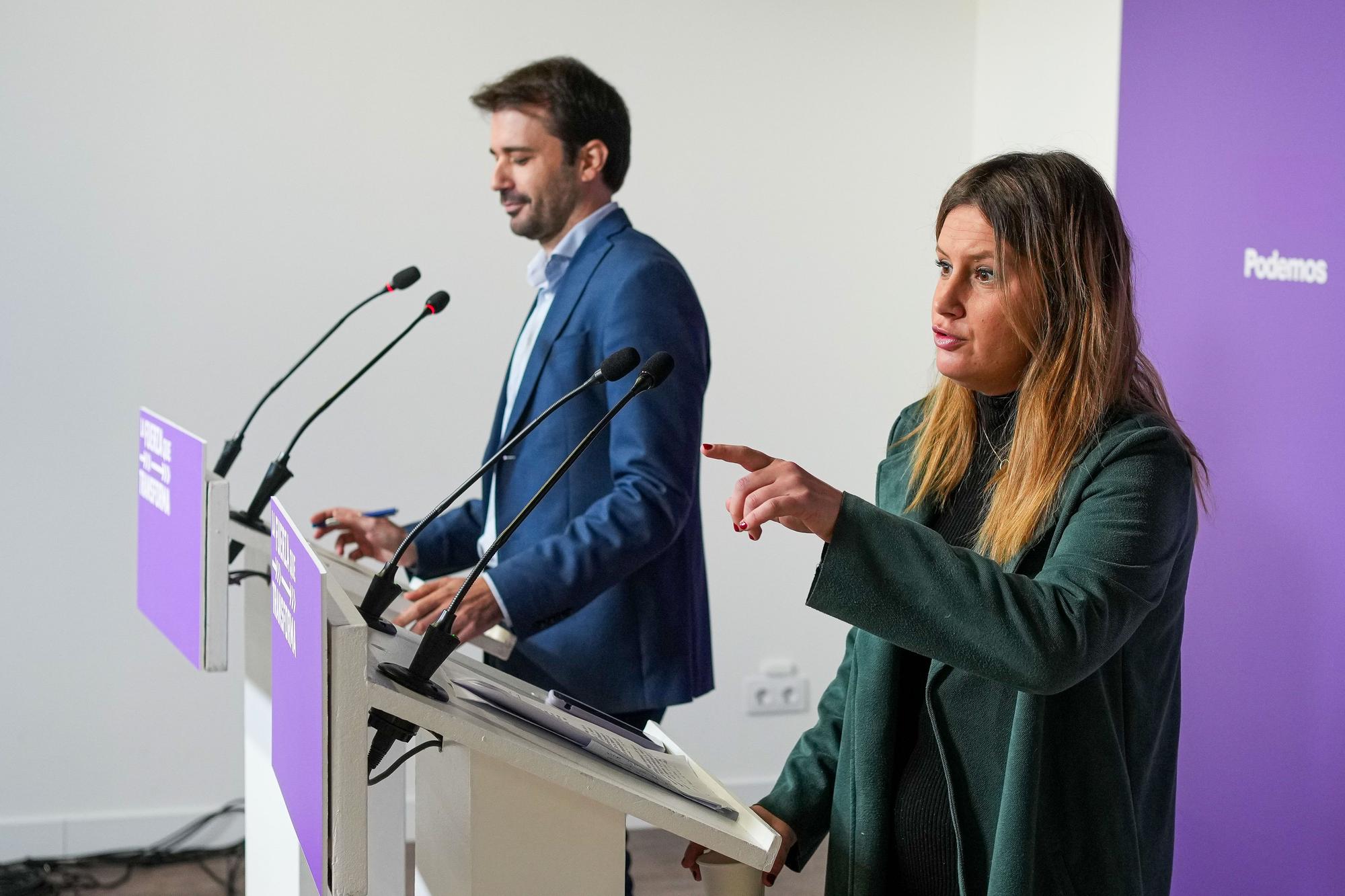 Rueda de prensa de Podemos