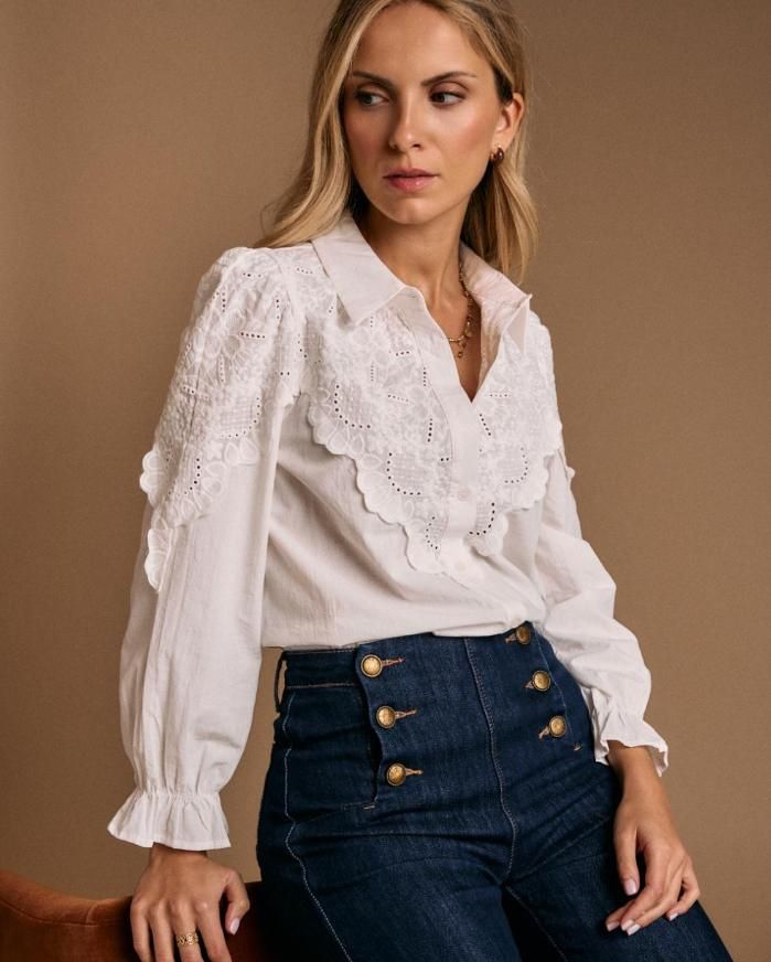 Blusa con volantes de Polín et Moi