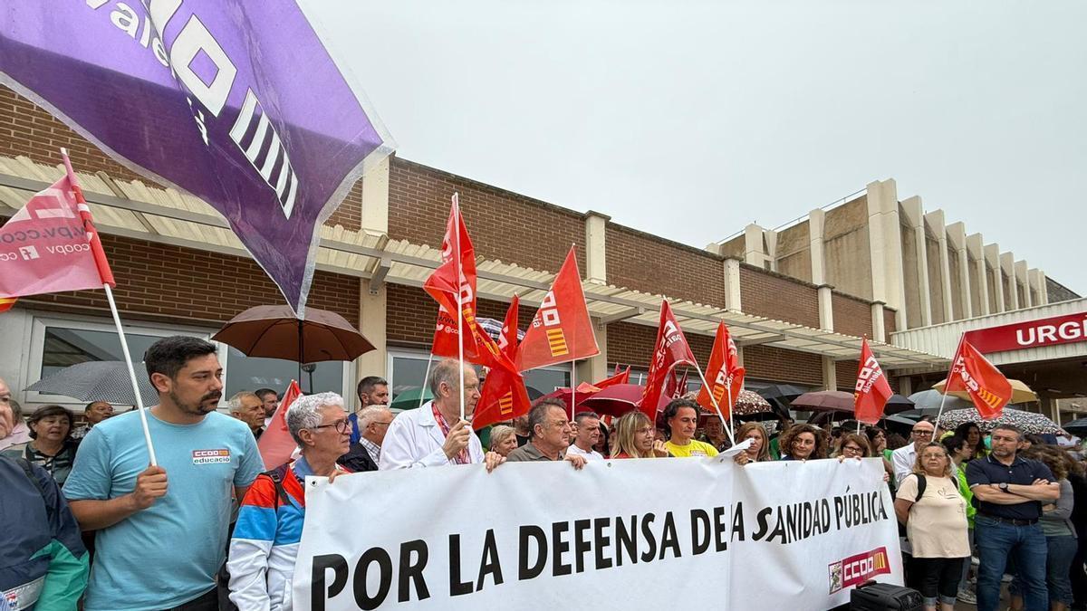 Concentración en el Hospital de Sagunt.