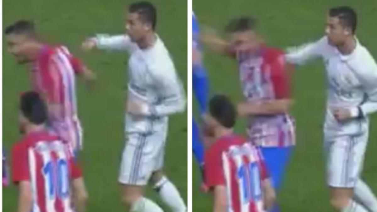 Cristiano Ronaldo le dio un puñetazo a Koke