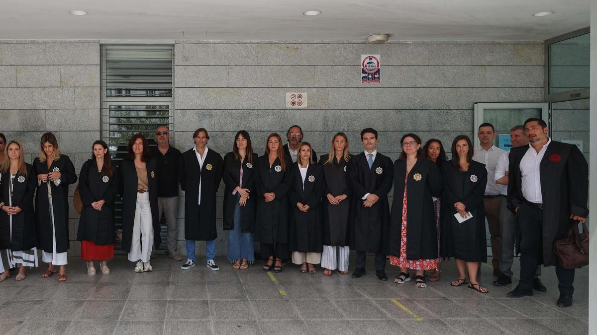 Todas las imágenes de la protesta de jueces en Ibiza