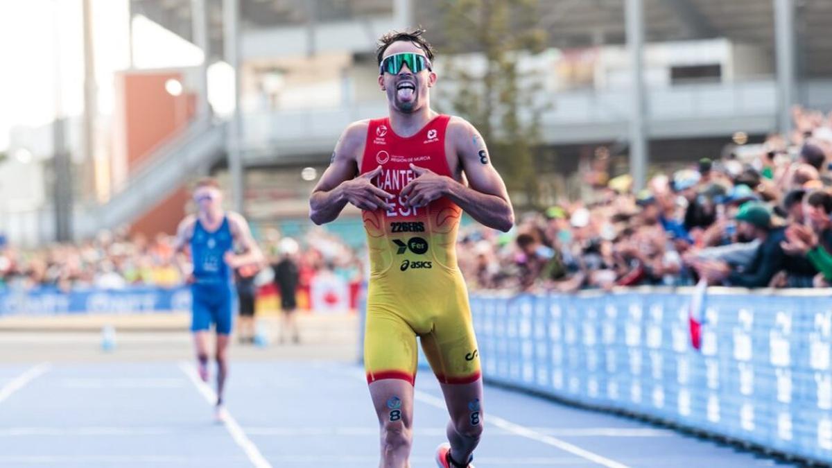 David Cantero volvió a remontar en la carrera a pie