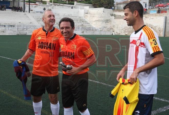 Las imágenes del homenaje a Cruyff en Sitges