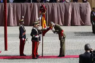 Rejura de bandera de Felipe VI en la Academia de Zaragoza