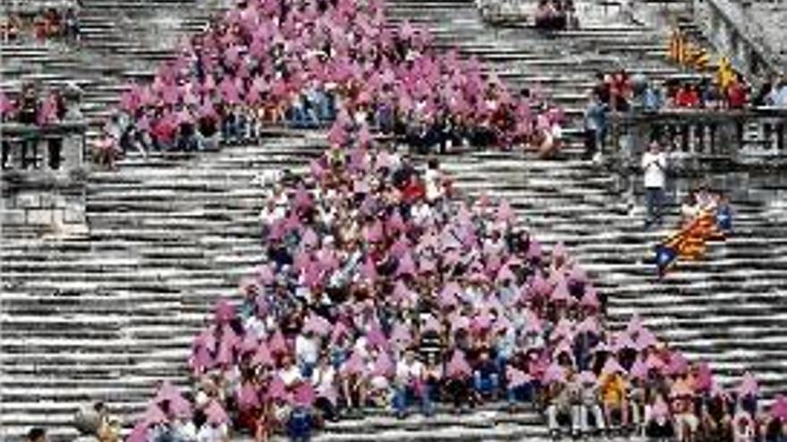 Imatge de la Diada de Catalunya a Girona corresponent al 2014.