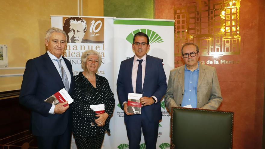 Antonio Pedraza, Lola Alcántara, Sergio Corral y Francisco Ruiz Noguera, ayer.