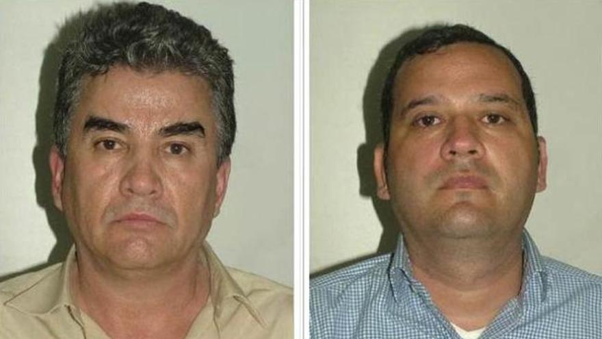 Los detenidos Jesús Gutiérrez Guzmán y Rafael Humberto Celaya