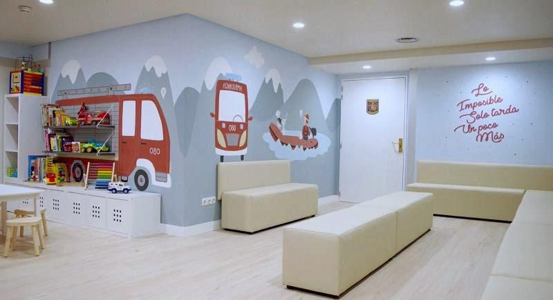 Nueva sala de espera de Oncopediatría y Neuropediatría del Hospital Infantil