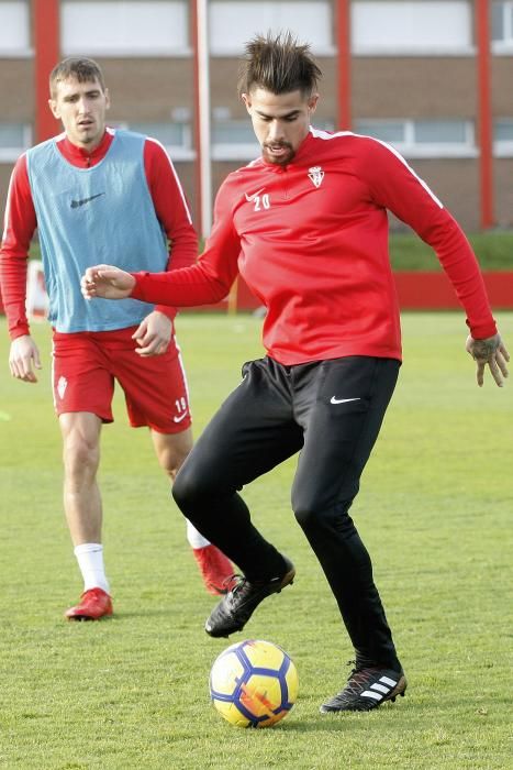 Primer entrenamiento del Real Sporting del 2018