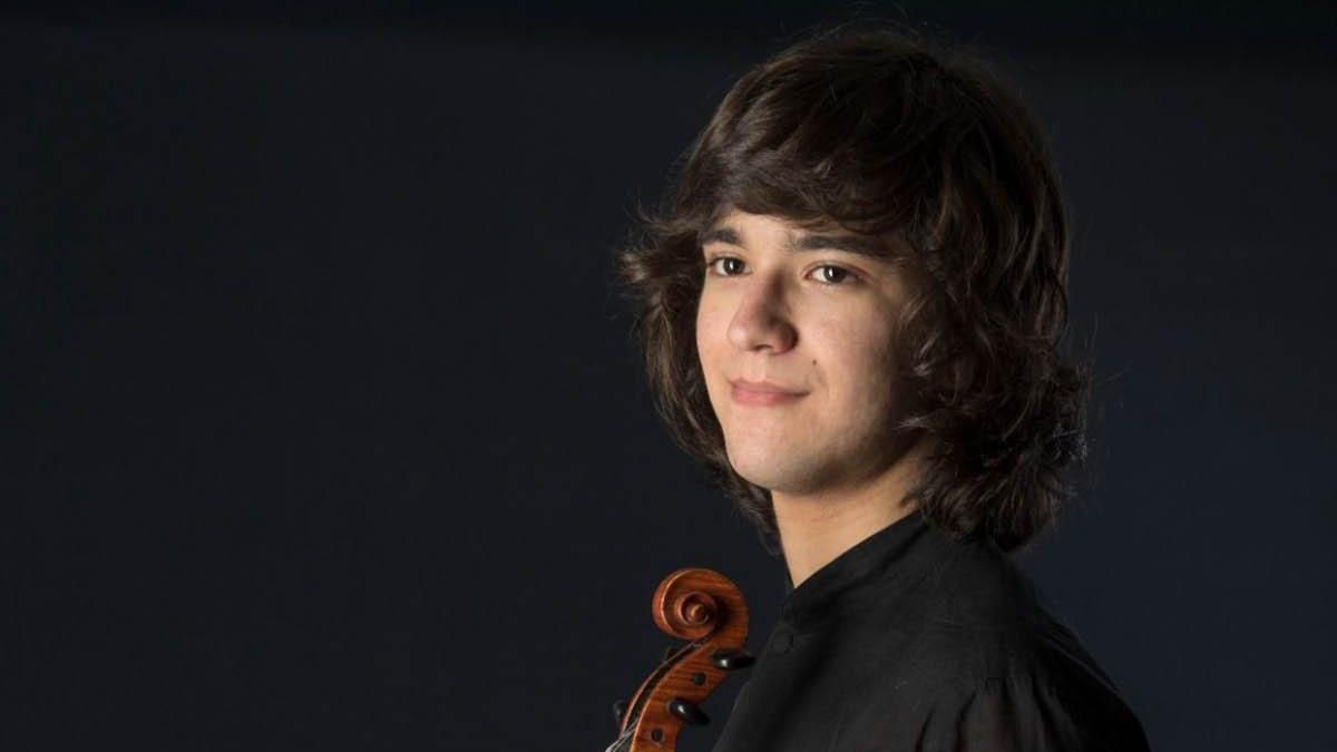 El violinista Anxo Gómez.