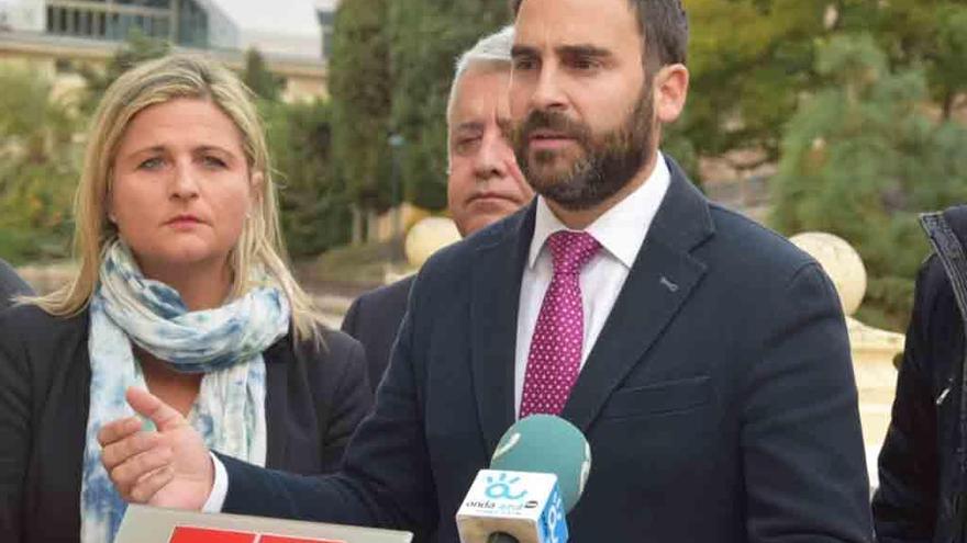 Daniel Pérez, durante su comparecencia ante los medios.