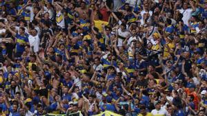 Hinchas de Boca en la final en Maracaná.