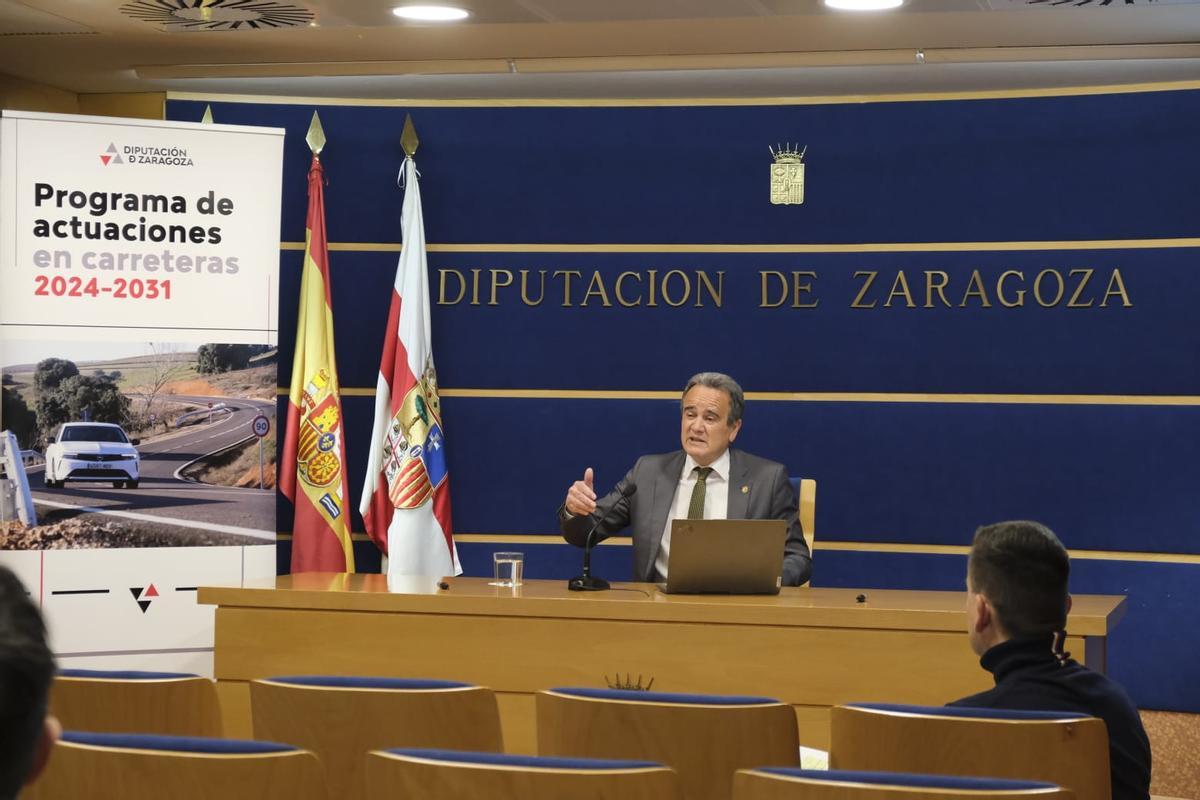 El presidente de la Diputación Provincial de Zaragoza (DPZ), Juan Antonio Sánchez Quero.