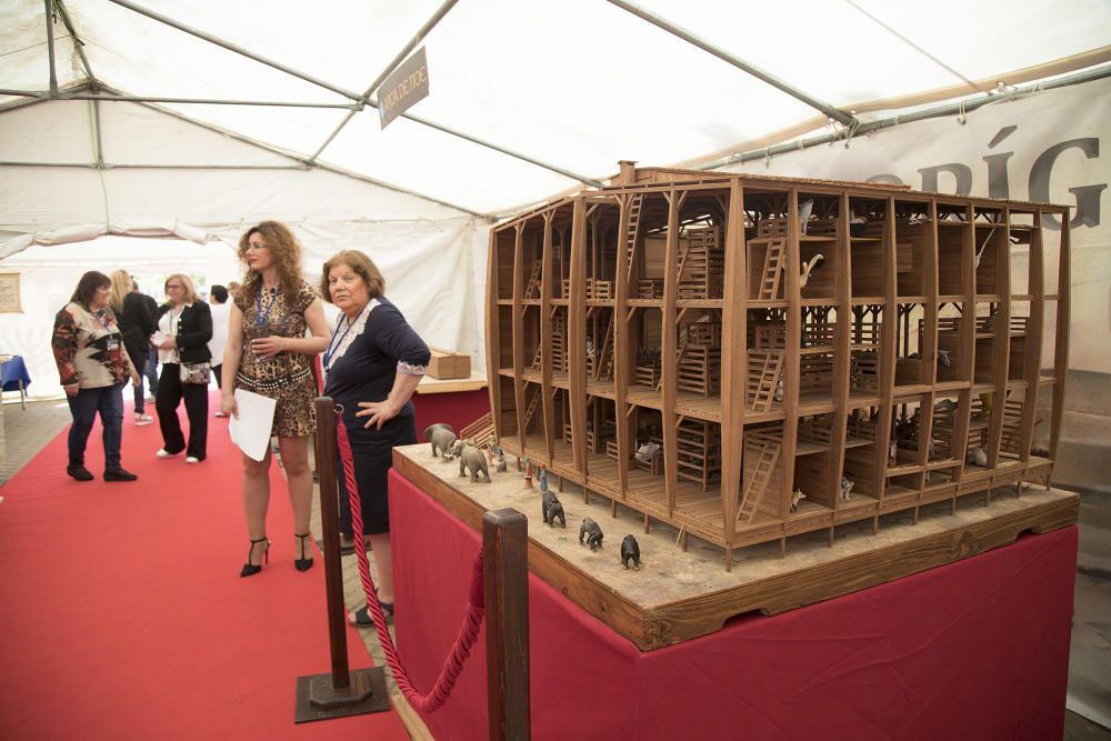 Castello 25042018 Feria de la biblia en el parque Ribalta de Castello. Recreacion del arca de la alianza