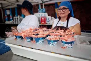 Cañas y camarones en Bajamar