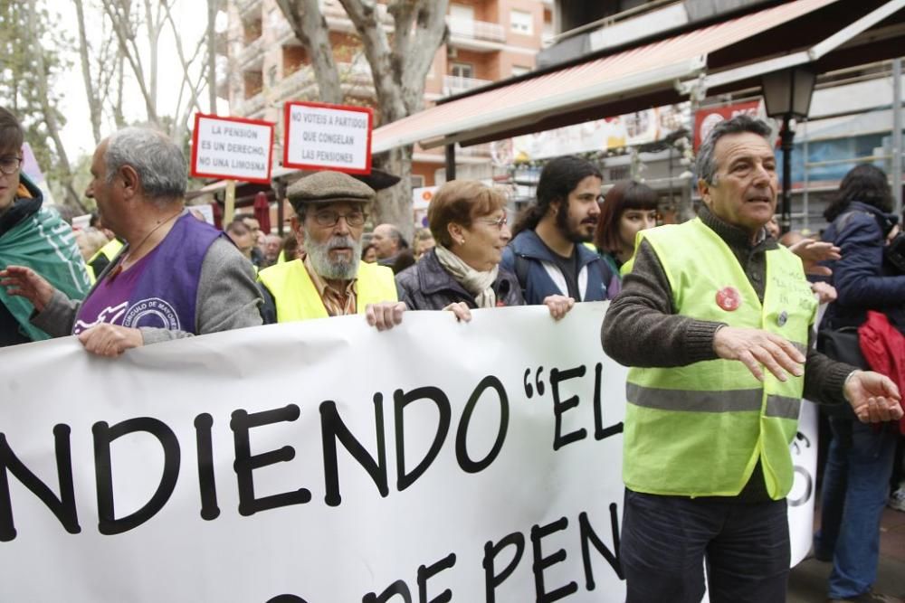 Manifestación por unas pensiones dignas en Murcia