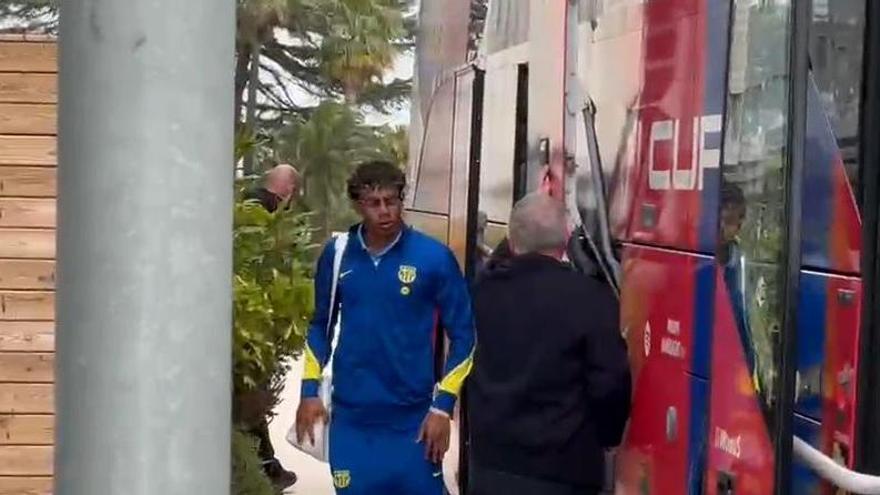 El Barça, ya en el hotel para velar la remontada