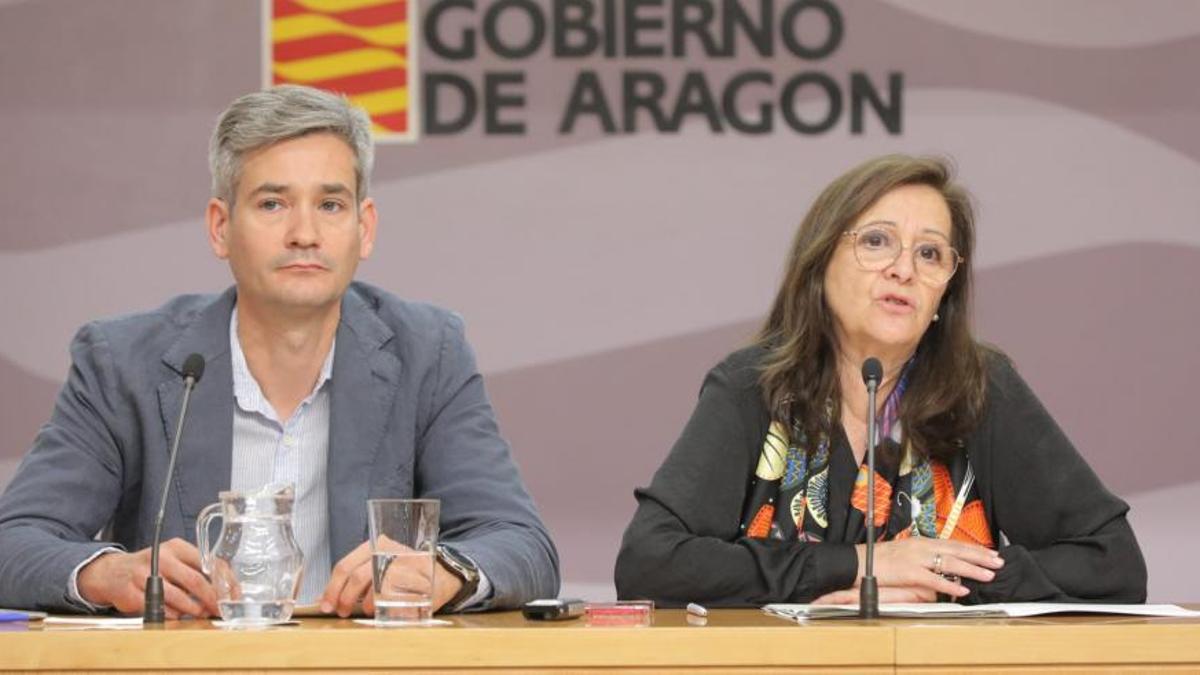 Crespo y Sánchez, en la rueda de prensa.