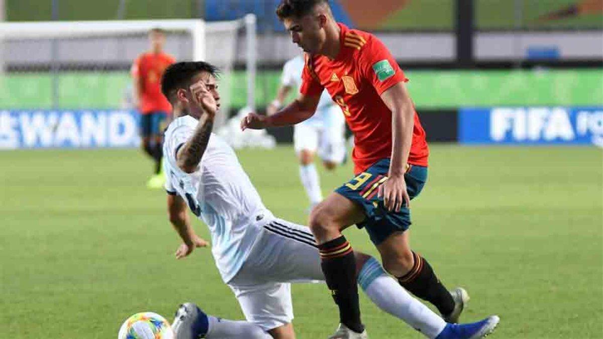 Jordi Escobar, en un partido con la selección española