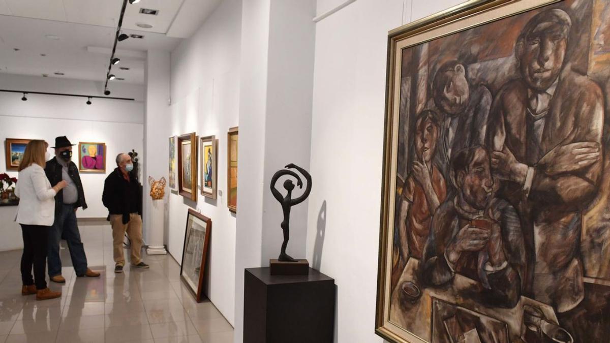 Obras expuestas en la muestra de la galería Xerión.   | // VÍCTOR ECHAVE