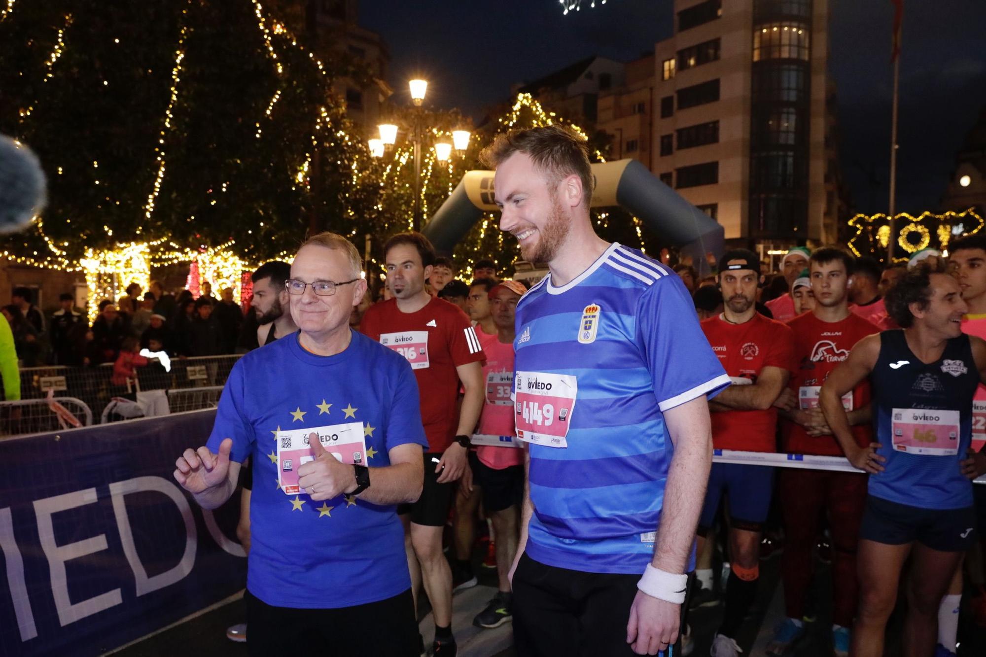 En imágenes: Jaime Bueno (Univerisad de Oviedo) y Mariam Benkert triunfan en la San Silvestre de Oviedo