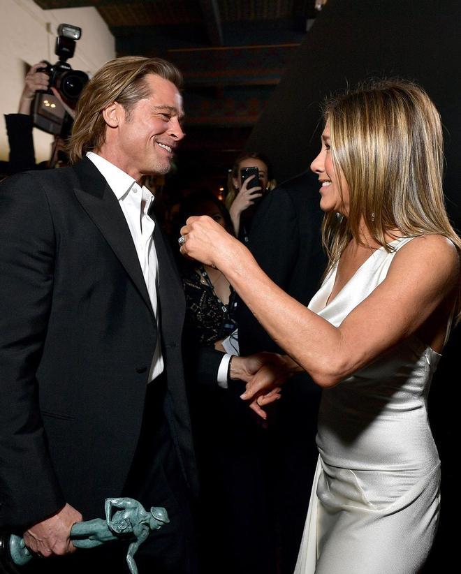 Encuentro entre Brad Pitt y Jennifer Aniston en los SAG Awards 2019