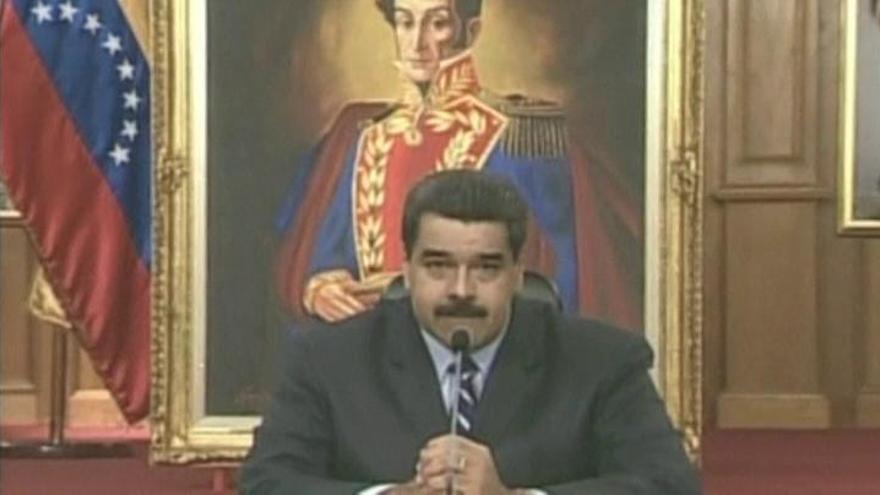 Maduro: "Sobre Venezuela se está montando un escenario de violencia"