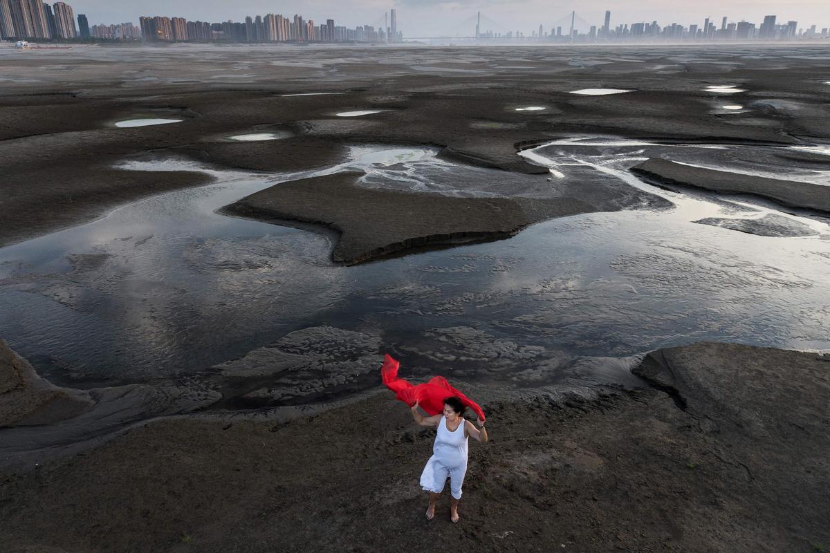 Sequía histórica en el río Yangtze, en China