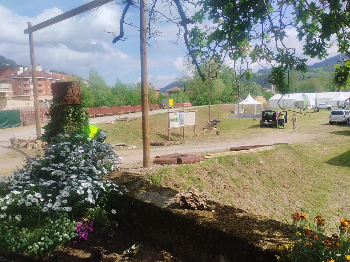 Cornellana, en Salas, se prepara para la Feria del Salmón y la subasta del campanu de Asturias
