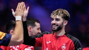 Petar Cikusa, tras el triunfo de España frente a Japón en el Mundial de balonmano.