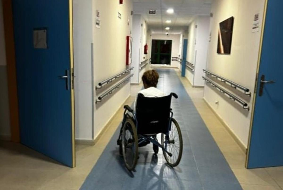 Usuaria de la residencia Amavir en Tías.