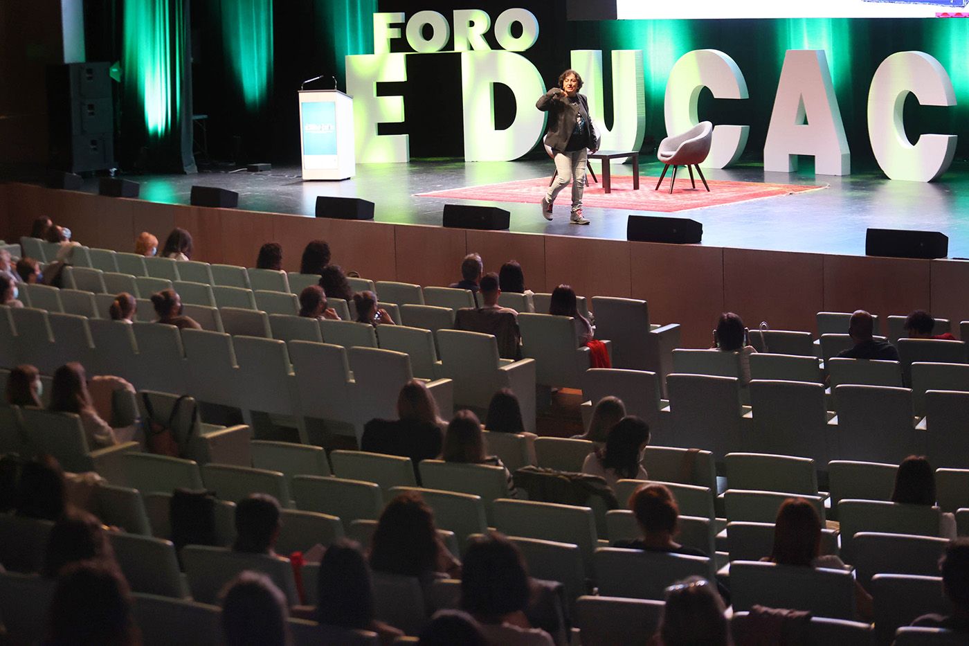 Marian Moreno, en un momento de su charla.