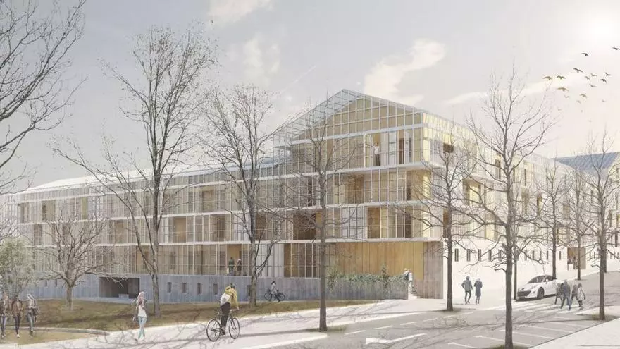 Así será el símbolo del nuevo Barreiro: 88 viviendas y auditorio en un edificio “híbrido y ecológico”