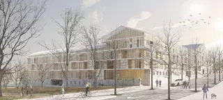 Un nuevo símbolo para Barreiro: 88 viviendas y auditorio en un edificio “híbrido y ecológico”