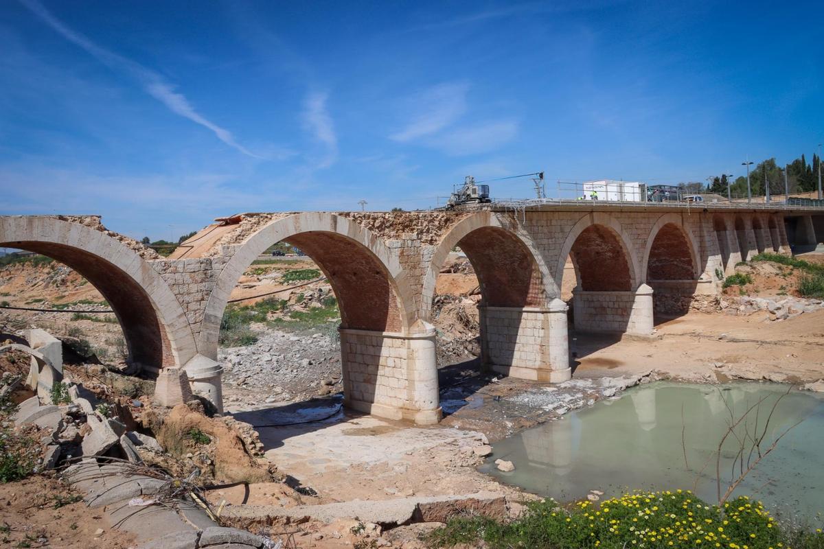Trabajos sobre el Puente de Alaquàs