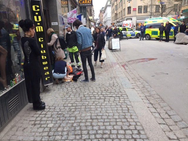 Las imágenes del atentado en Estocolmo