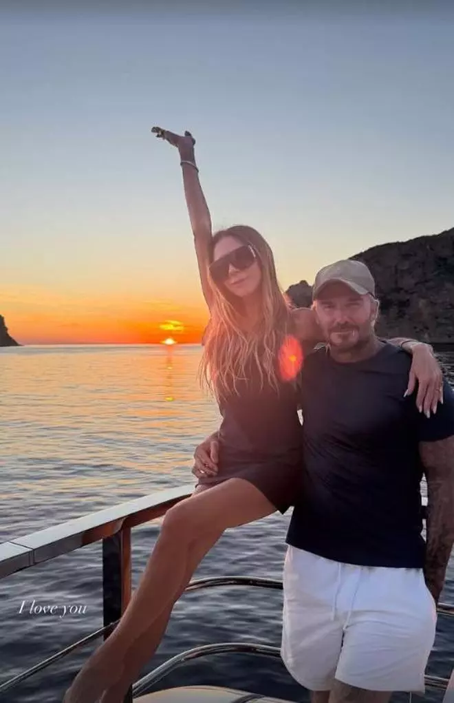 Las vacaciones de los Beckham en Ibiza