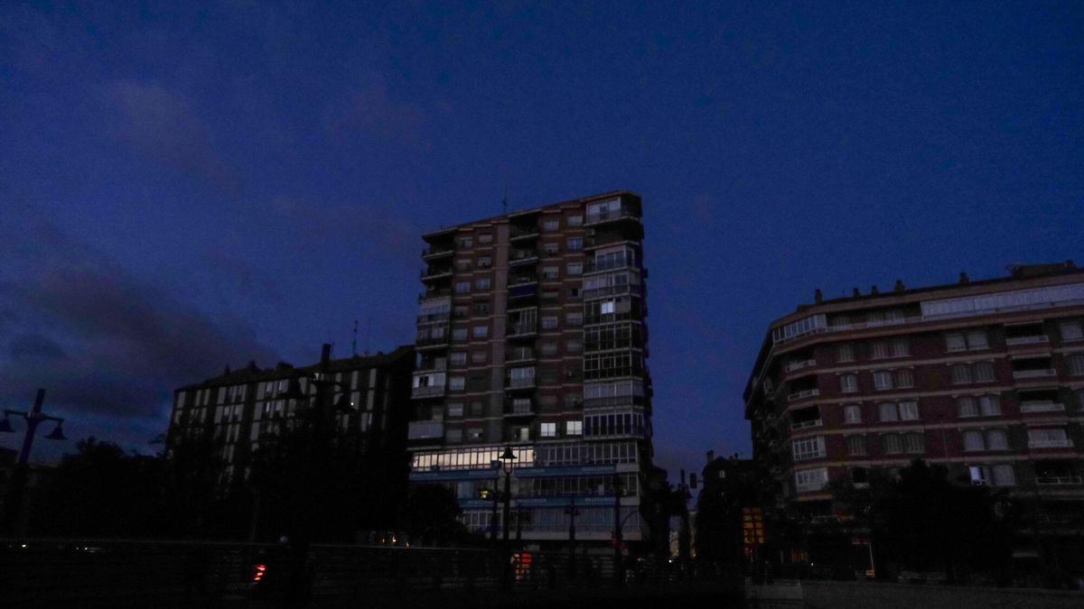 Málaga, a oscuras por el apagón eléctico