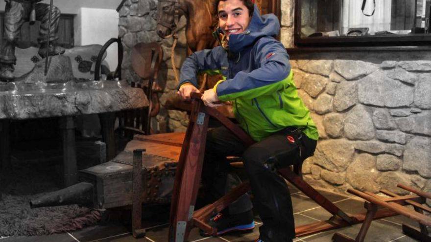 Marc Márquez visita el Pirineo