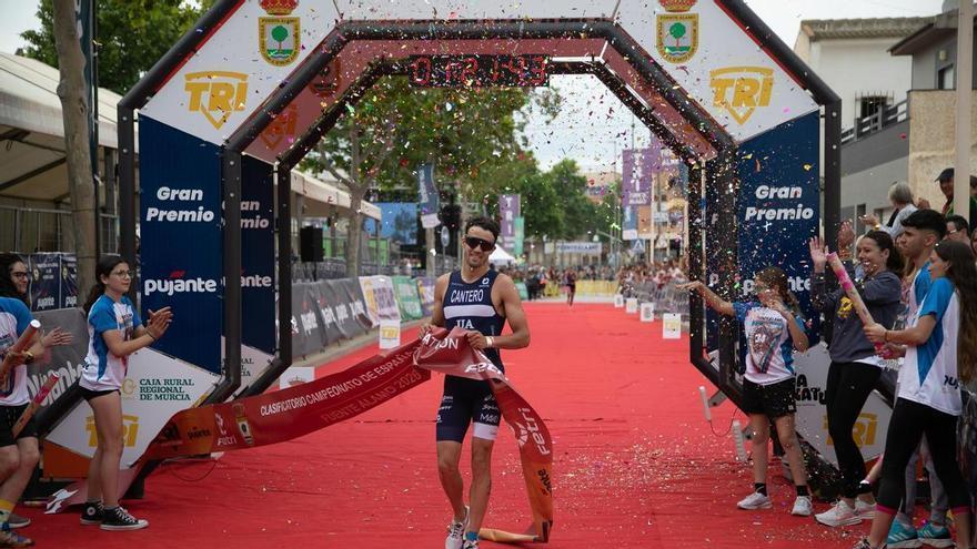 Declaraciones de David Cantero, campeón del Triatlón de Fuente Álamo