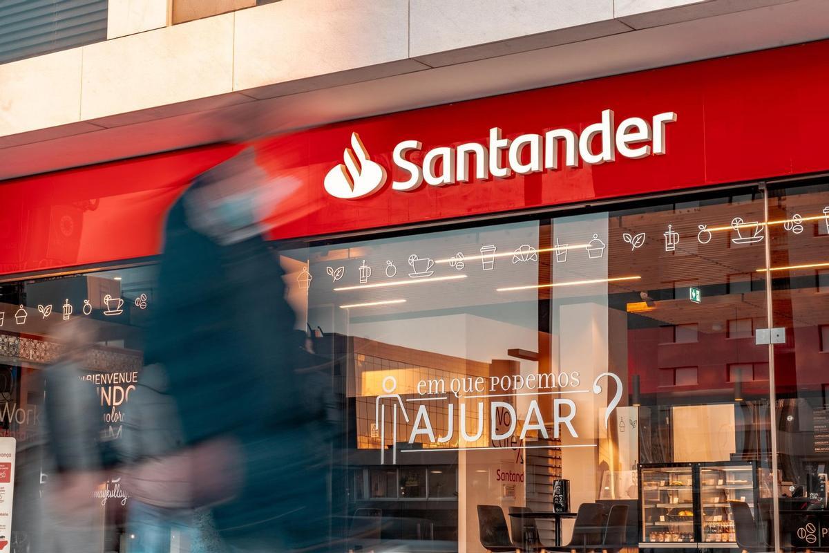 Logo de Banco Santander.