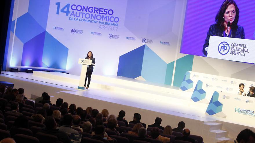 Loreto Cascales, en el congreso regional del PP.