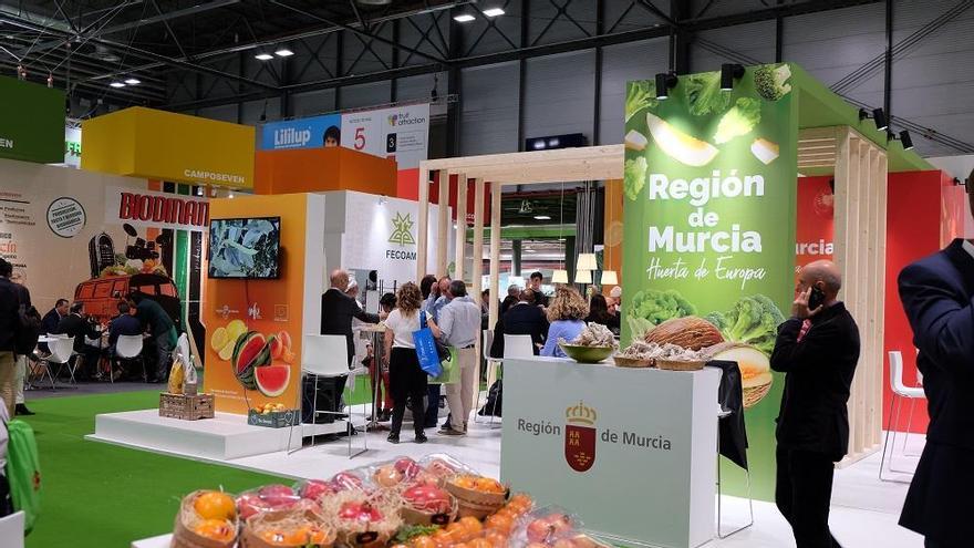 Espacio reservado para las cooperativas agrarias de la Región de Murcia en la pasada edición de Fruit Attraction, en Madrid. FOTO: C. HEREDIA