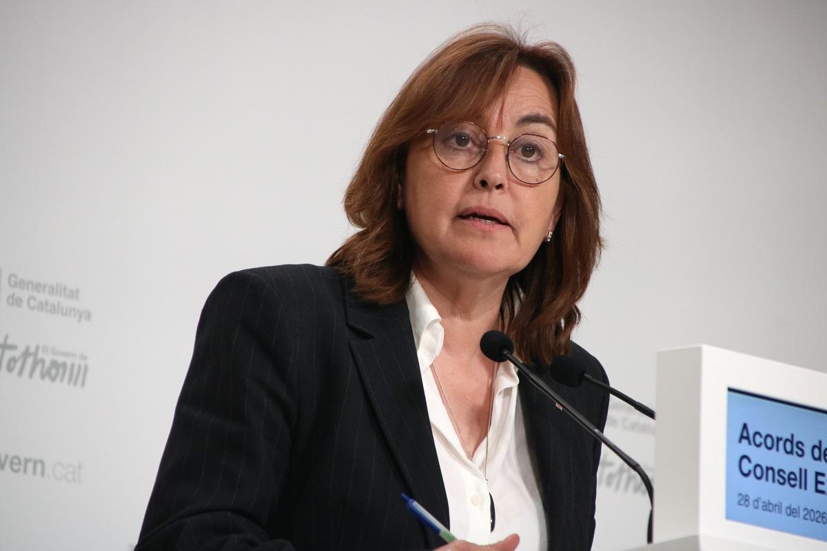 La consellera de Territori, Habitatge i Transició Ecològica, Sílvia Paneque, en rueda de prensa