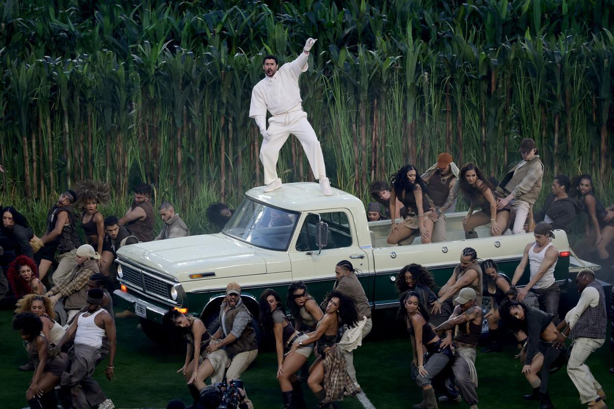 El show del descanso de la Super Bowl LX, con Bad Bunny, en imágenes.