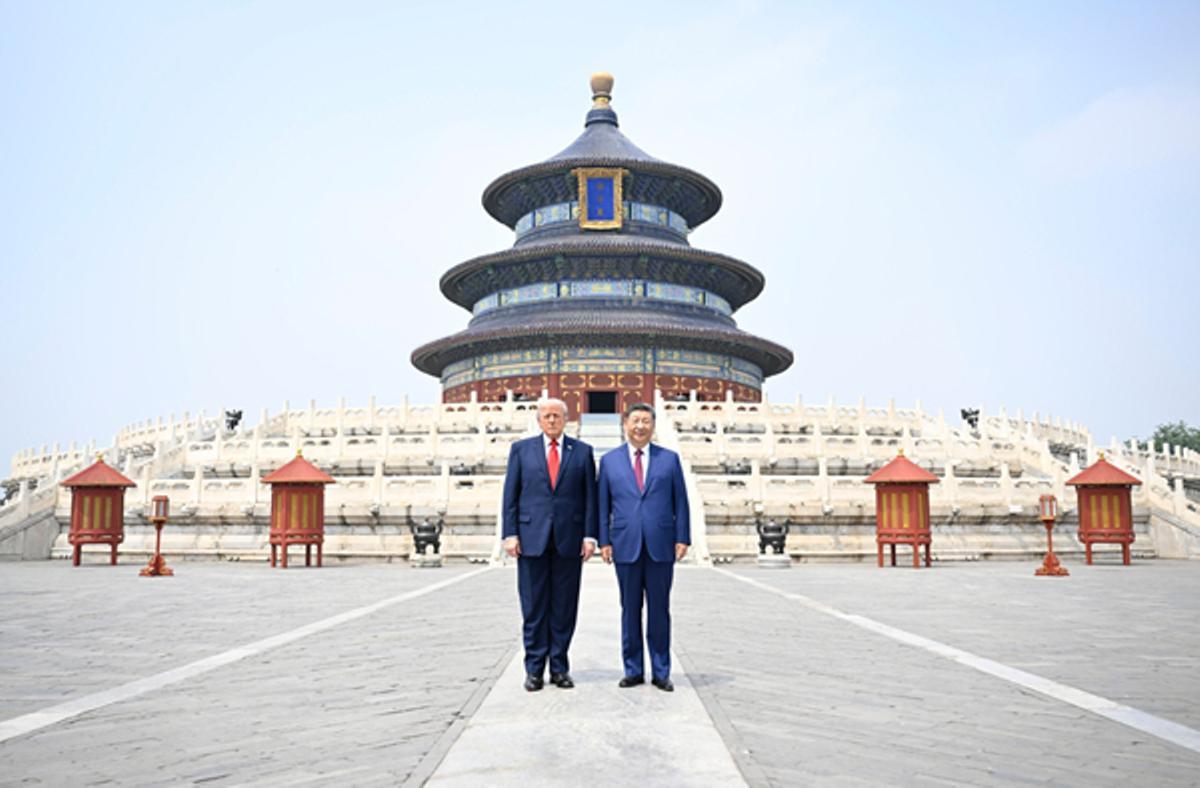Visita del presidente Donald Trump a China, junto al presidente Xi Jinping