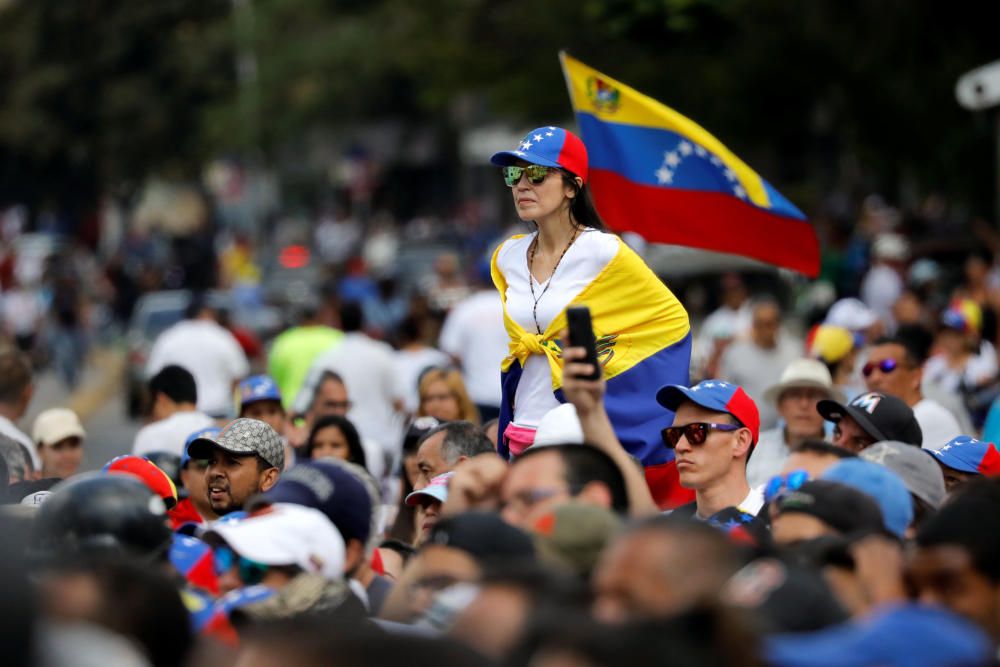 Las imágenes de la protesta en Venezuela.