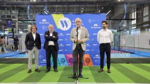 Ramón Morcíllo durante su parlamento en la inauguración