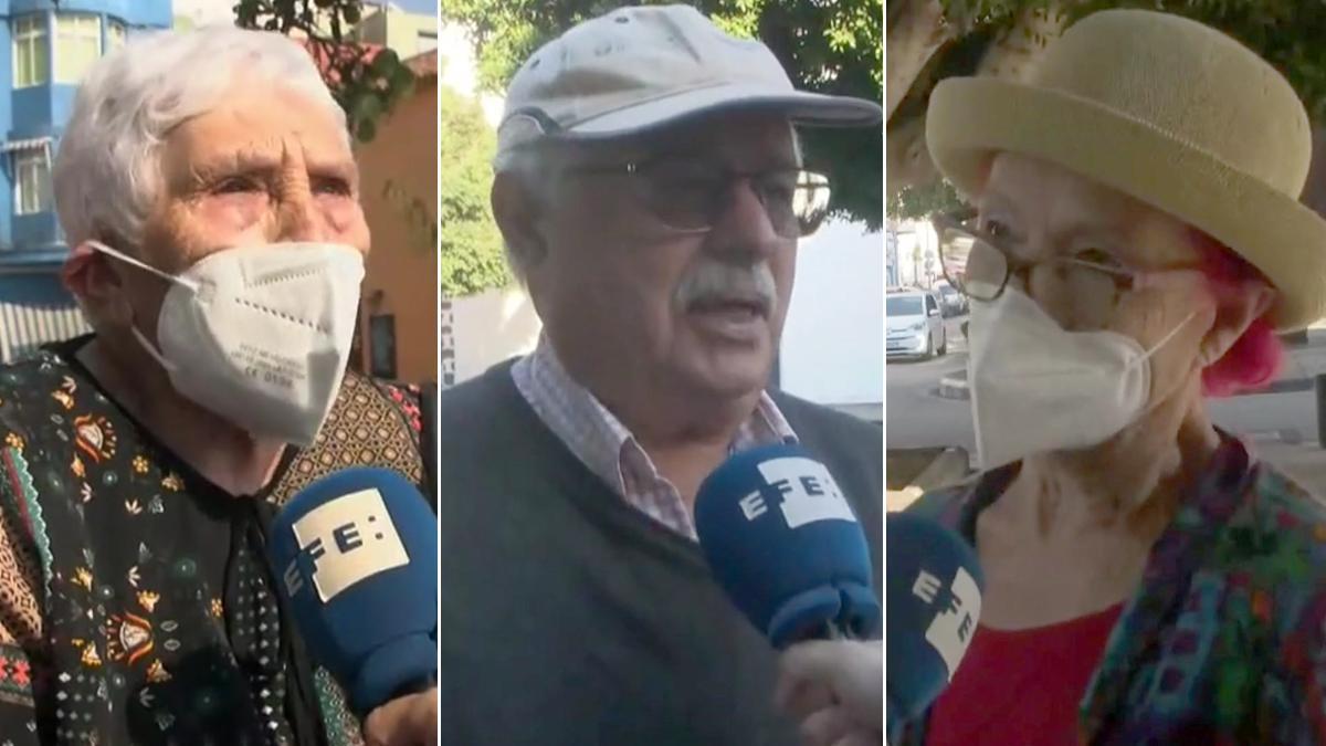 Tres personas que vivieron la erupción del Teneguía, hace 50 años en La Palma, recuerdan los hechos.